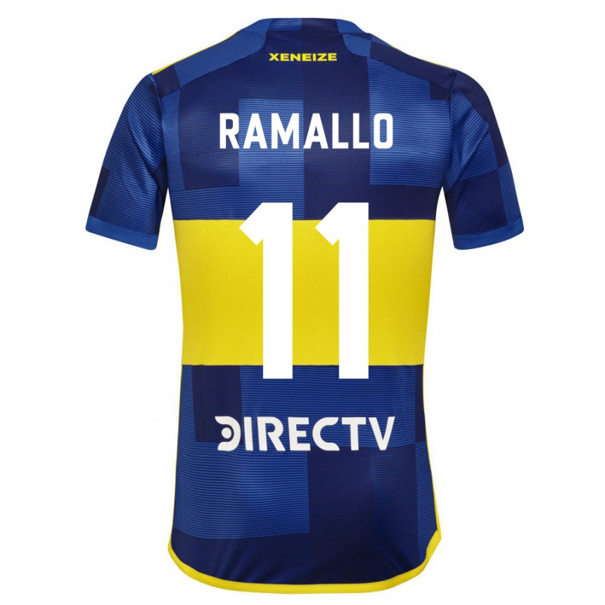 Niño Fútbol Camiseta Yael Ramallo #11 Azul Amarillo 1ª Equipación 2024/25