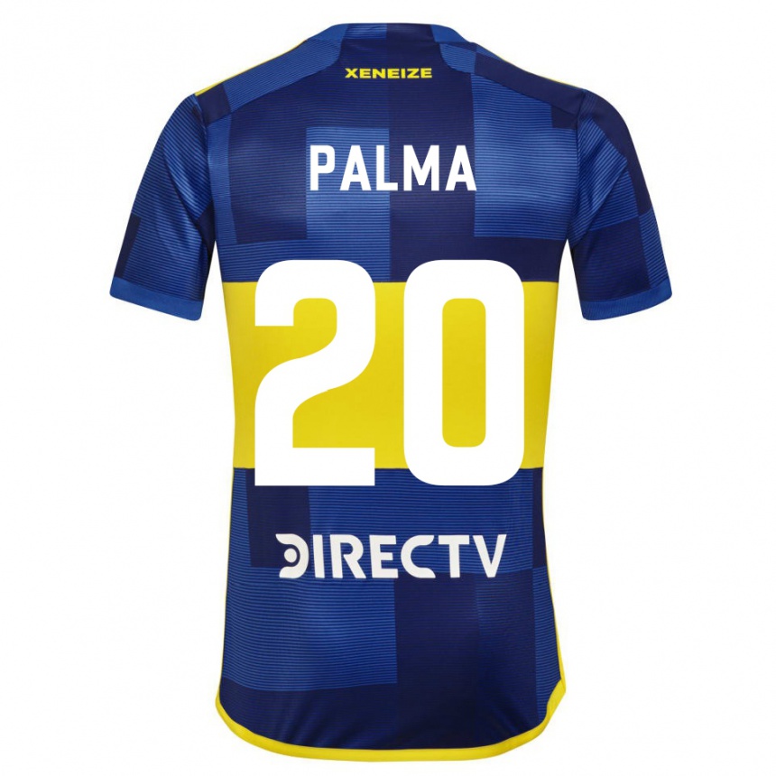 Niño Fútbol Camiseta Lucas Palma #20 Azul Amarillo 1ª Equipación 2024/25