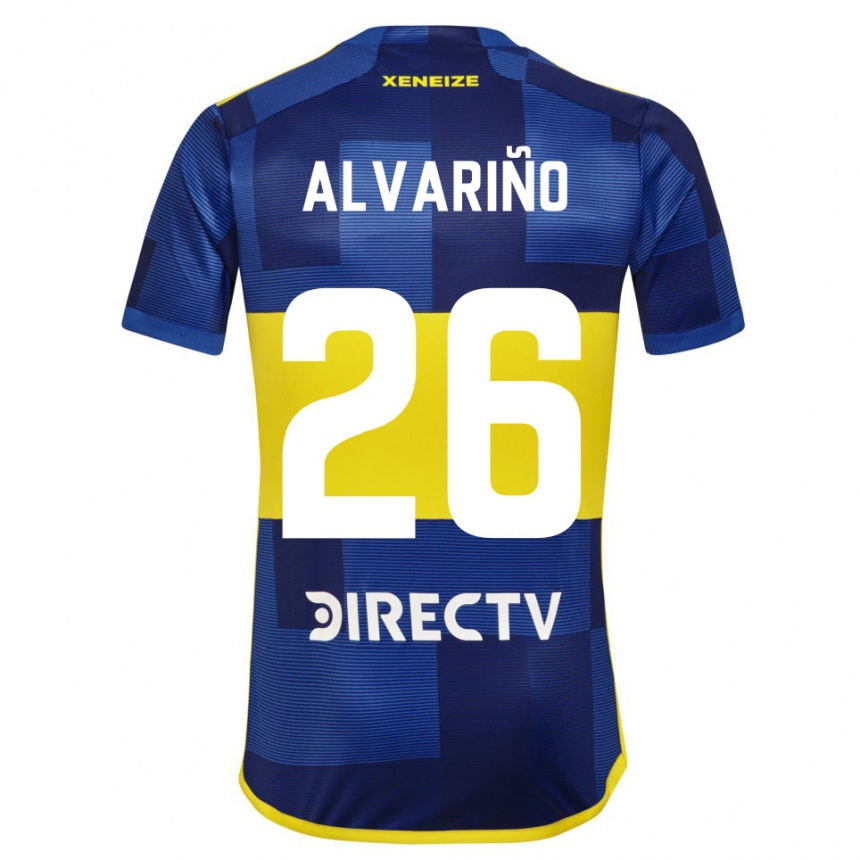 Niño Fútbol Camiseta Alexis Alvariño #26 Azul Amarillo 1ª Equipación 2024/25