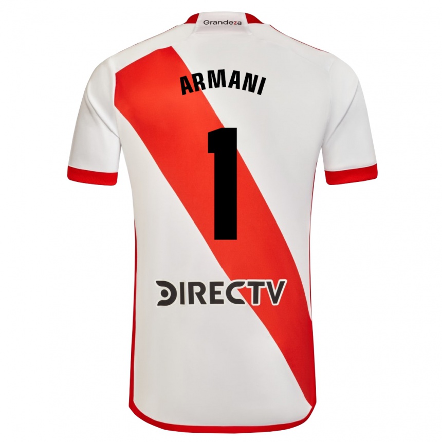 Niño Fútbol Camiseta Franco Armani #1 Blanco Rojo 1ª Equipación 2024/25