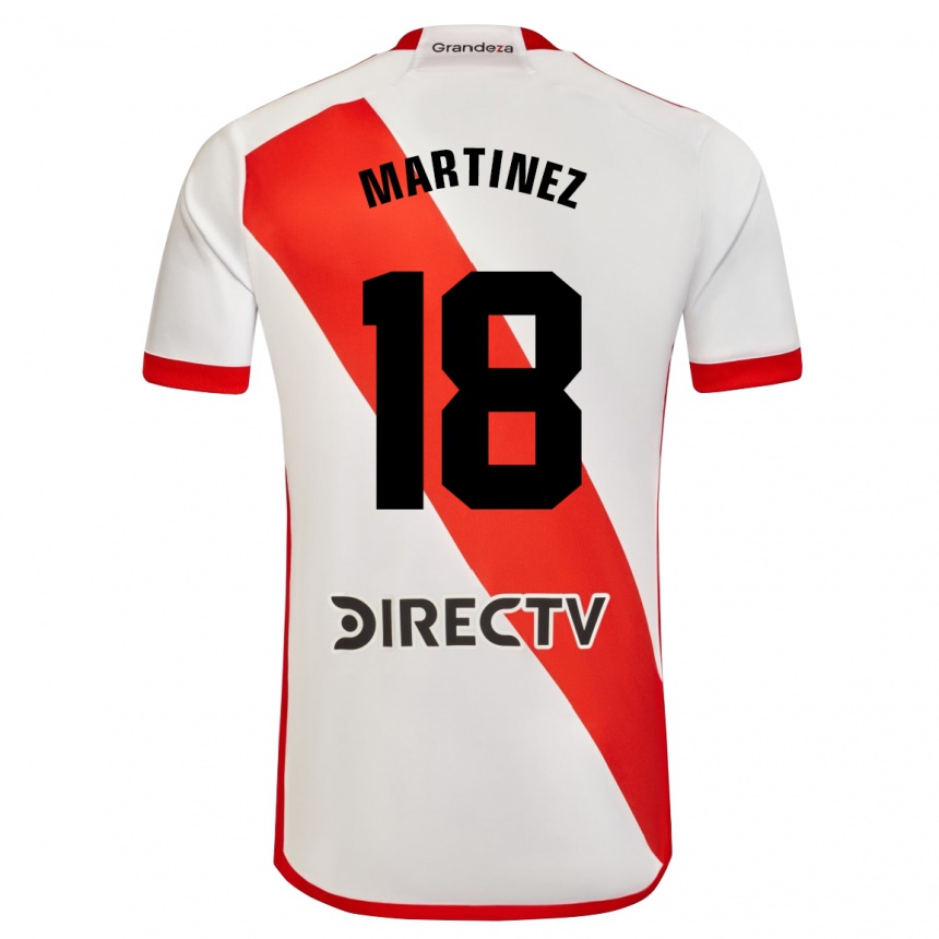 Niño Fútbol Camiseta Pity Martínez #18 Blanco Rojo 1ª Equipación 2024/25