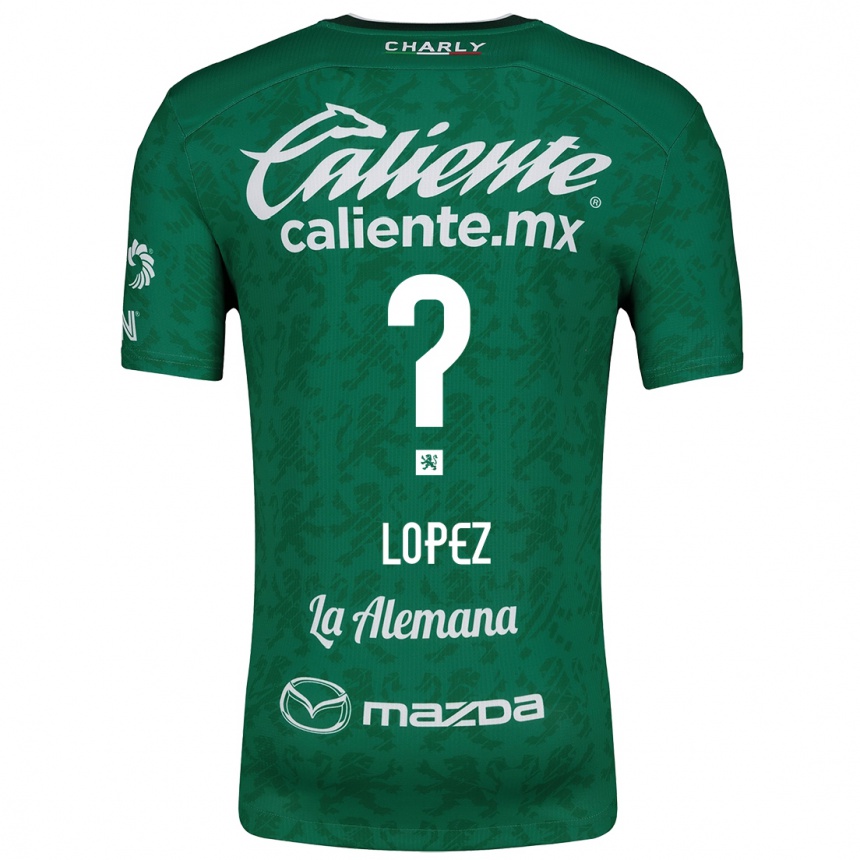 Niño Fútbol Camiseta Nicolás López #0 Verde Blanco 1ª Equipación 2024/25