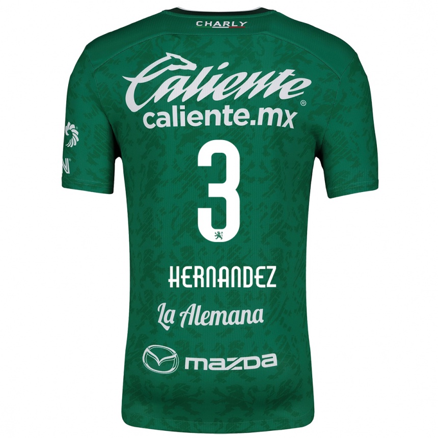 Niño Fútbol Camiseta Pedro Hernández #3 Verde Blanco 1ª Equipación 2024/25