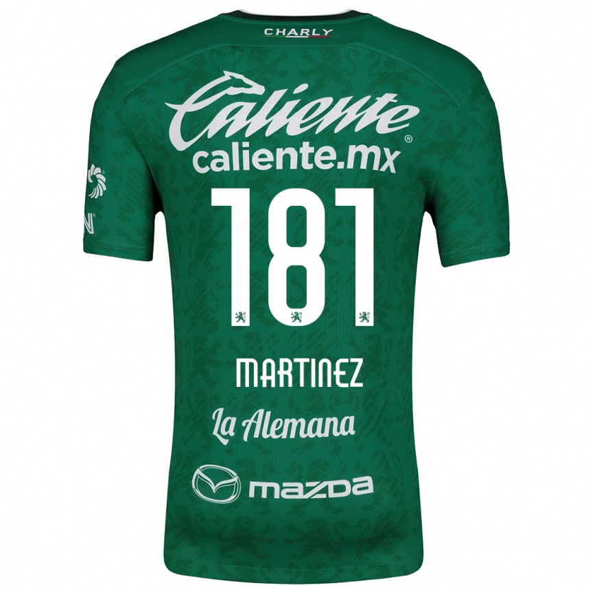 Niño Fútbol Camiseta Irving Martínez #181 Verde Blanco 1ª Equipación 2024/25