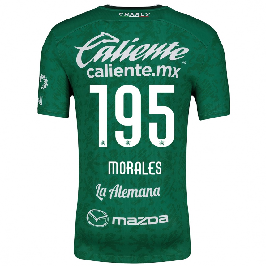 Niño Fútbol Camiseta Daniel Morales #195 Verde Blanco 1ª Equipación 2024/25