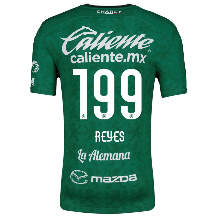 Niño Fútbol Camiseta Jonathan Reyes #199 Verde Blanco 1ª Equipación 2024/25