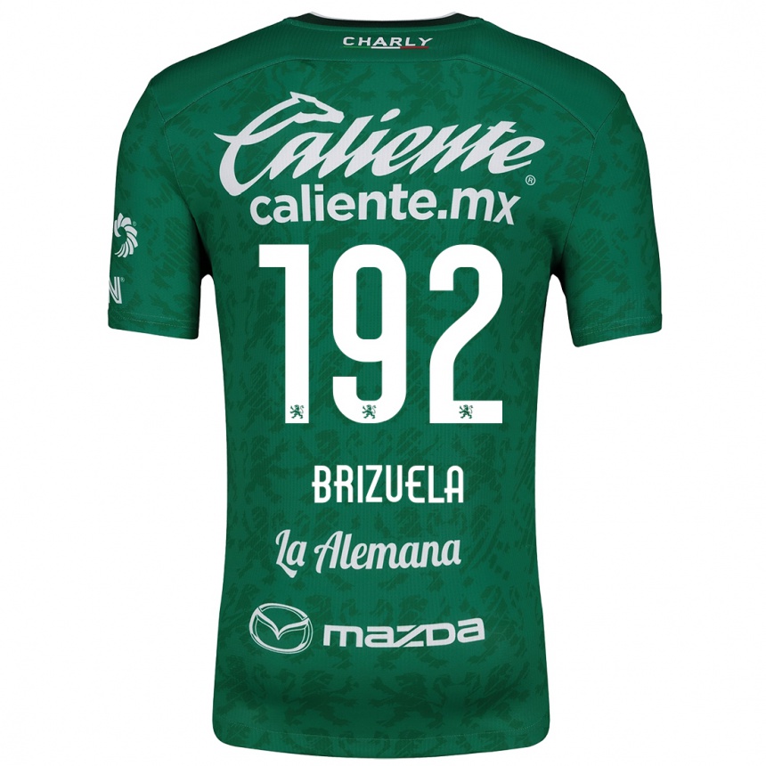 Niño Fútbol Camiseta Juan Brizuela #192 Verde Blanco 1ª Equipación 2024/25