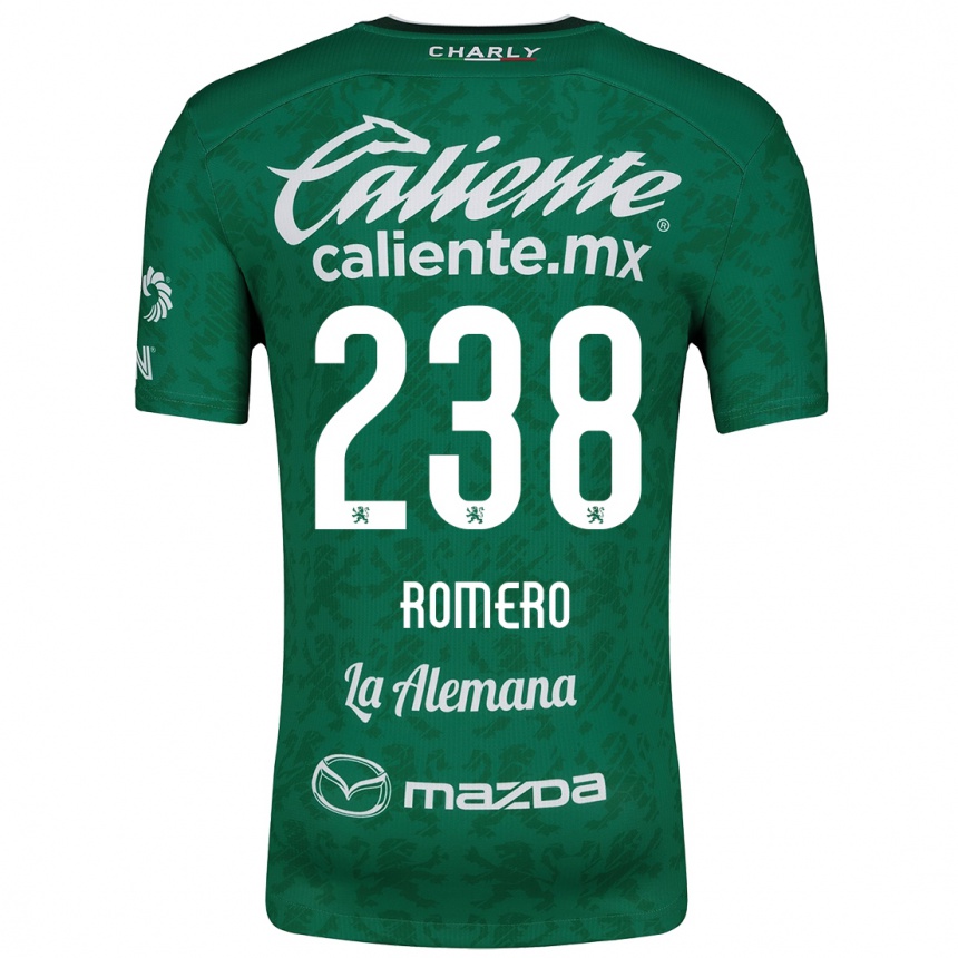 Niño Fútbol Camiseta Paulo Romero #238 Verde Blanco 1ª Equipación 2024/25