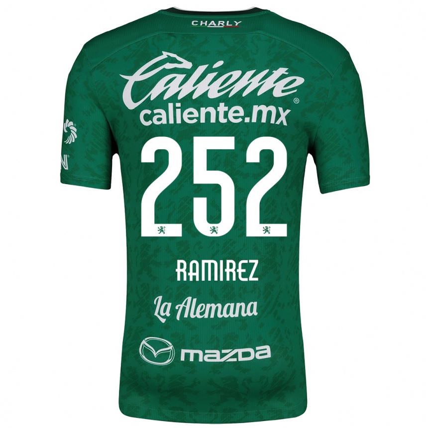 Niño Fútbol Camiseta Luis Ramírez #252 Verde Blanco 1ª Equipación 2024/25