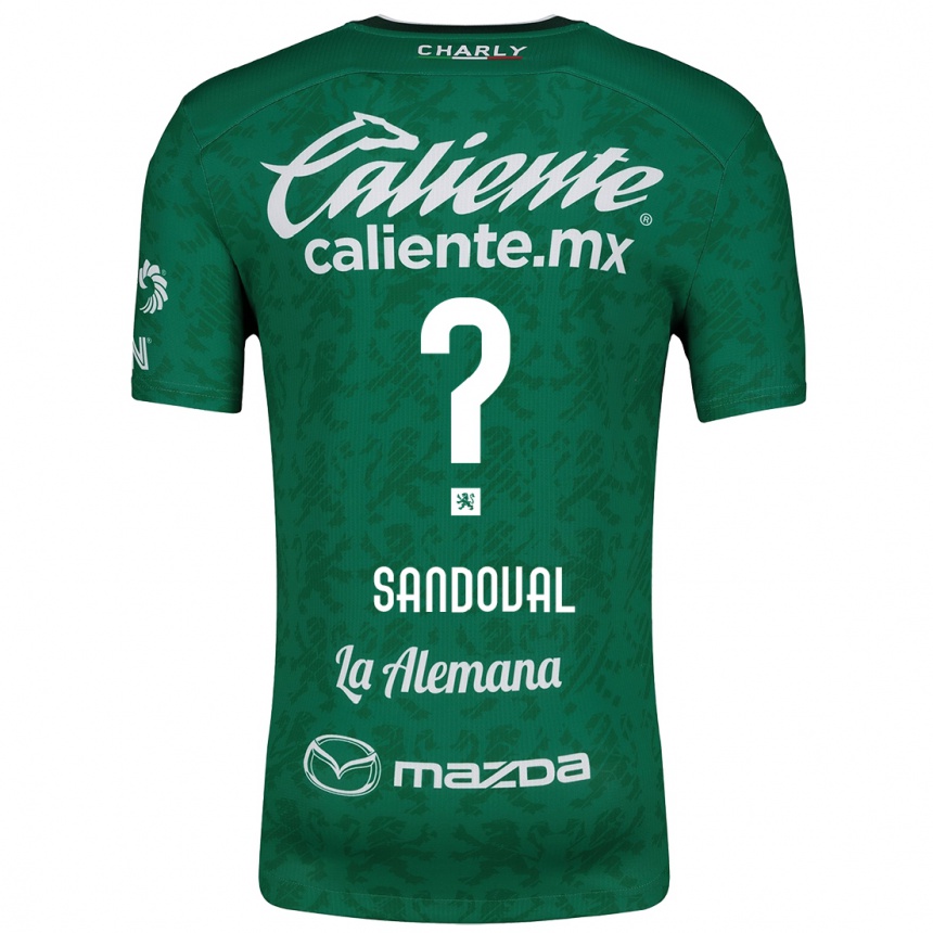 Niño Fútbol Camiseta Axel Sandoval #0 Verde Blanco 1ª Equipación 2024/25