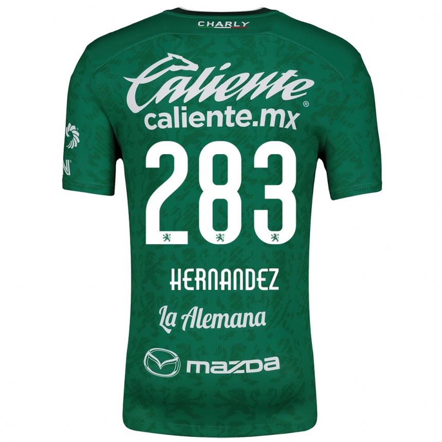 Niño Fútbol Camiseta Karin Hernández #283 Verde Blanco 1ª Equipación 2024/25