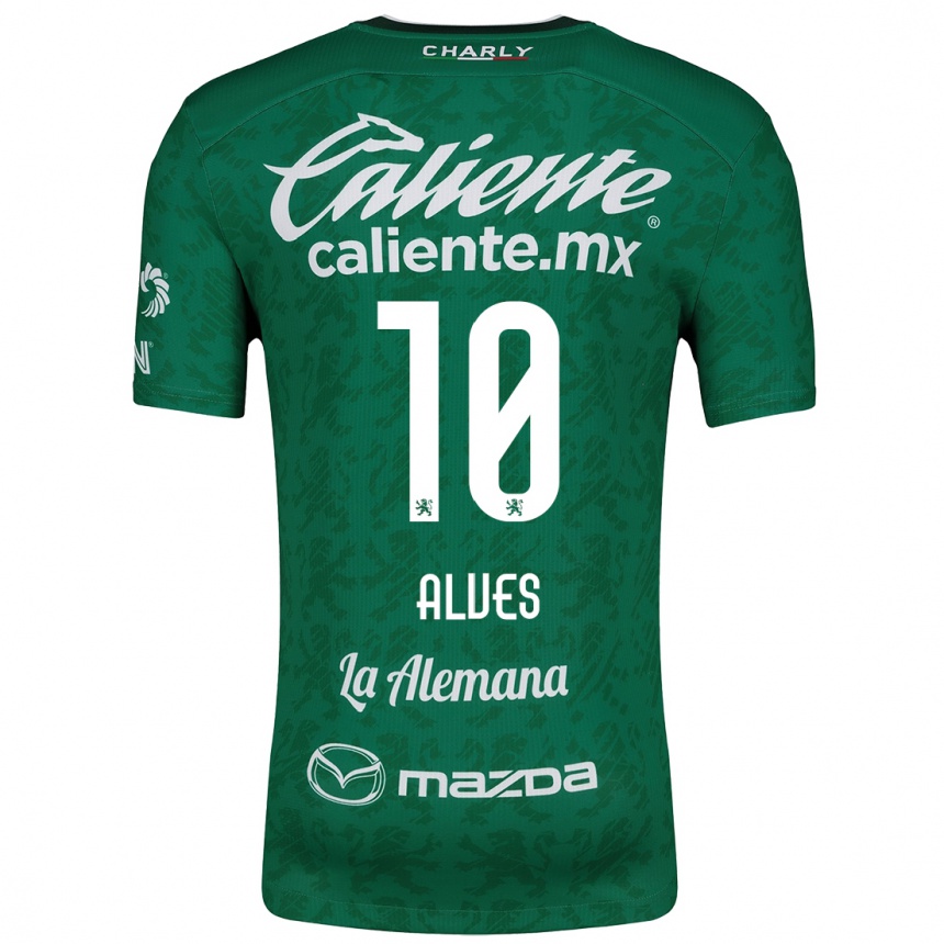 Niño Fútbol Camiseta Maria Alves #10 Verde Blanco 1ª Equipación 2024/25