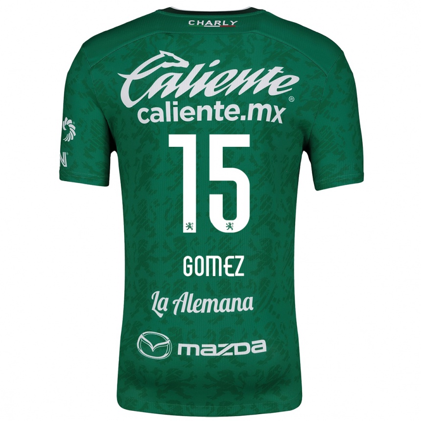 Niño Fútbol Camiseta Paulina Gómez #15 Verde Blanco 1ª Equipación 2024/25