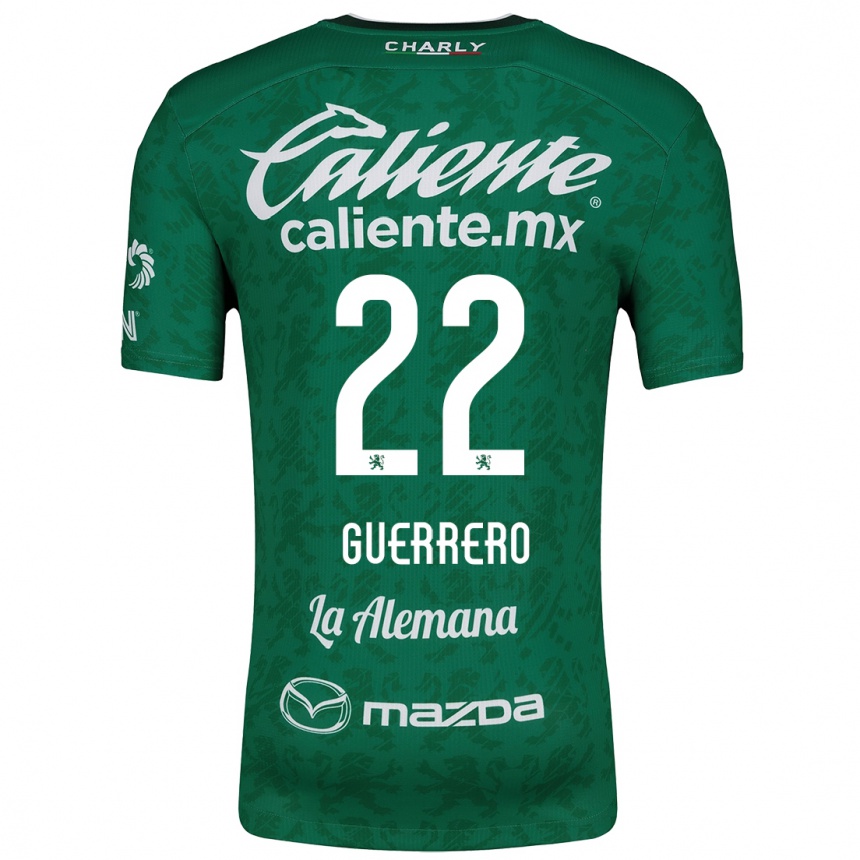 Niño Fútbol Camiseta África Guerrero #22 Verde Blanco 1ª Equipación 2024/25