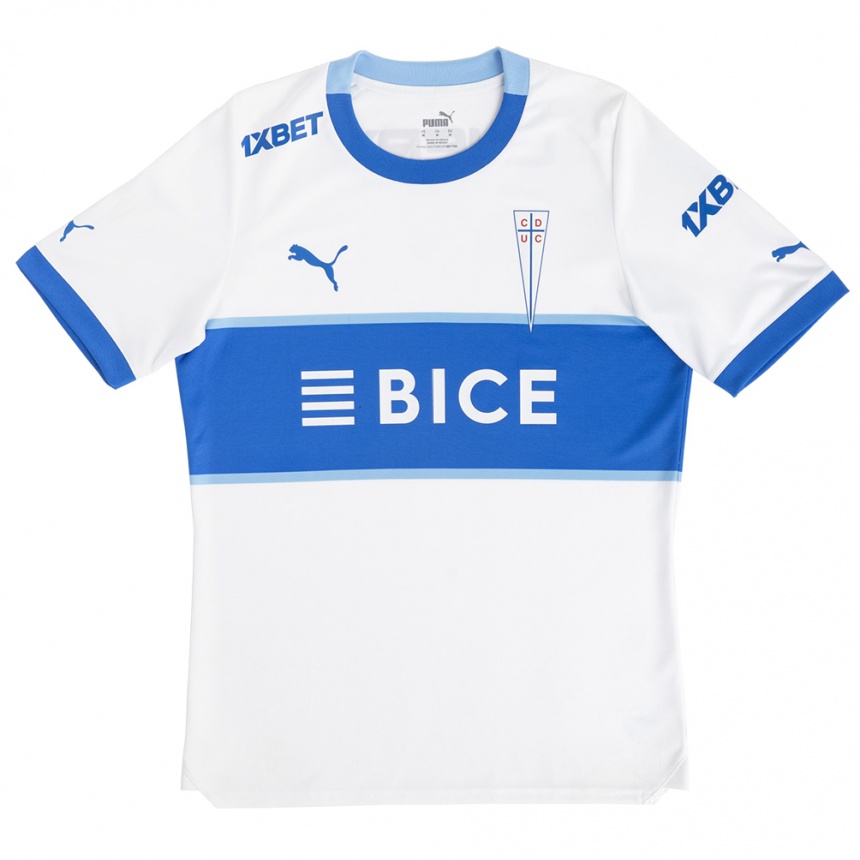 Niño Fútbol Camiseta Brayan Rovira #16 Blanco Azul 1ª Equipación 2024/25