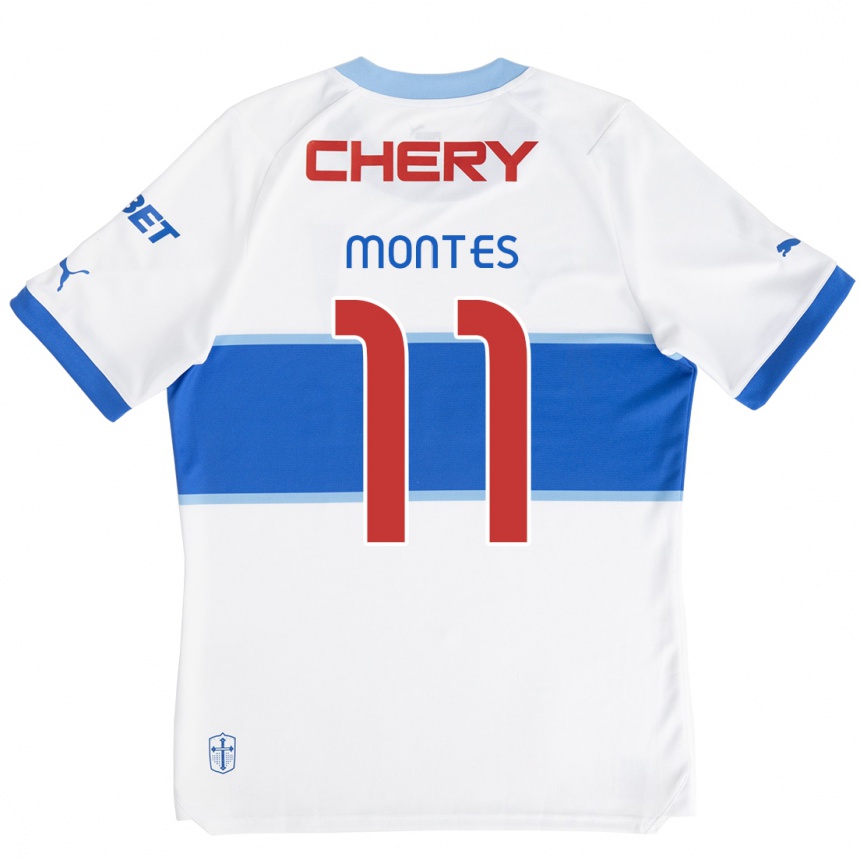 Niño Fútbol Camiseta Clemente Montes #11 Blanco Azul 1ª Equipación 2024/25