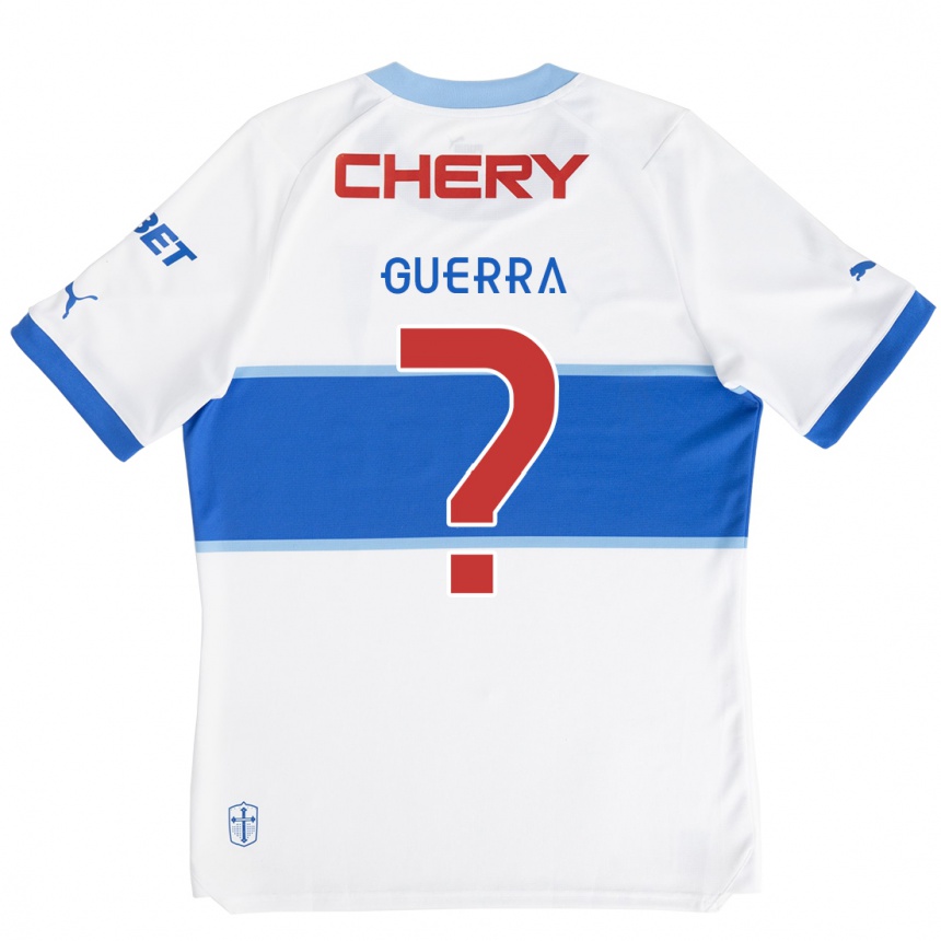 Niño Fútbol Camiseta Mateo Guerra #0 Blanco Azul 1ª Equipación 2024/25