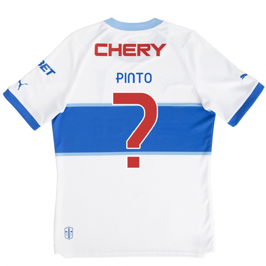 Niño Fútbol Camiseta Pablo Pinto #0 Blanco Azul 1ª Equipación 2024/25