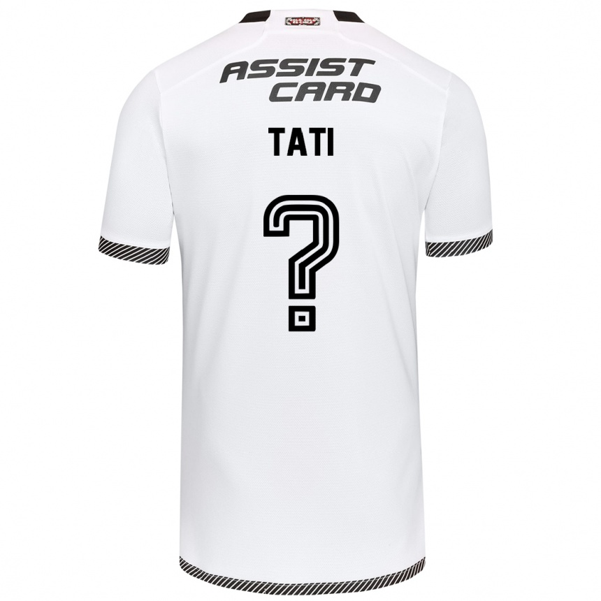 Niño Fútbol Camiseta David Tati #0 Blanco Negro 1ª Equipación 2024/25