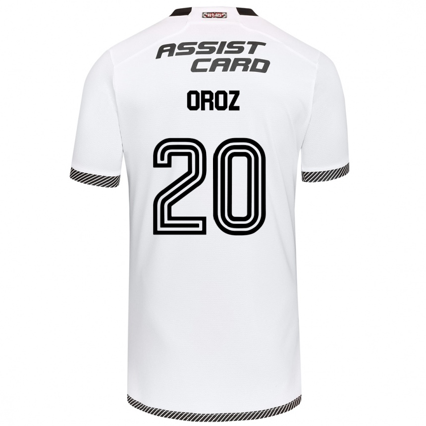 Niño Fútbol Camiseta Alexander Oroz #20 Blanco Negro 1ª Equipación 2024/25