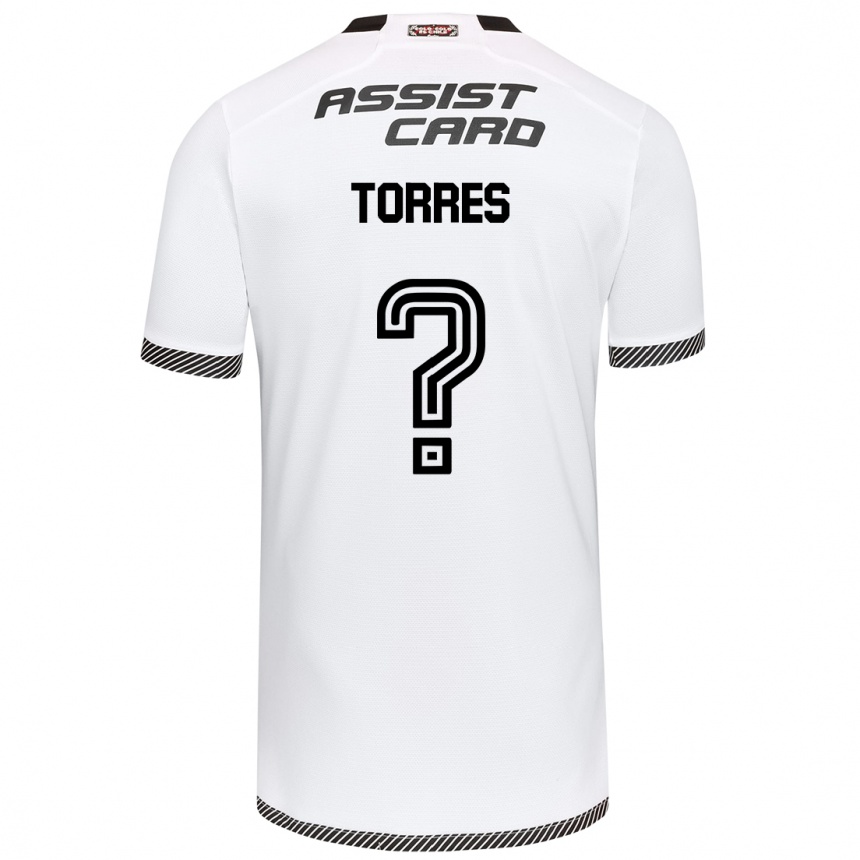 Niño Fútbol Camiseta Bruno Torres #0 Blanco Negro 1ª Equipación 2024/25