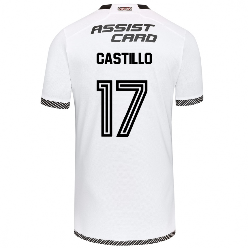 Niño Fútbol Camiseta Fabián Castillo #17 Blanco Negro 1ª Equipación 2024/25