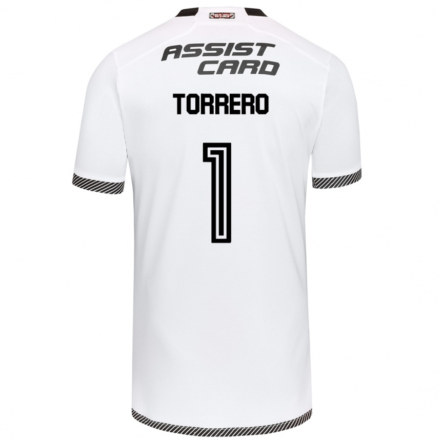 Niño Fútbol Camiseta Ryann Torrero #1 Blanco Negro 1ª Equipación 2024/25