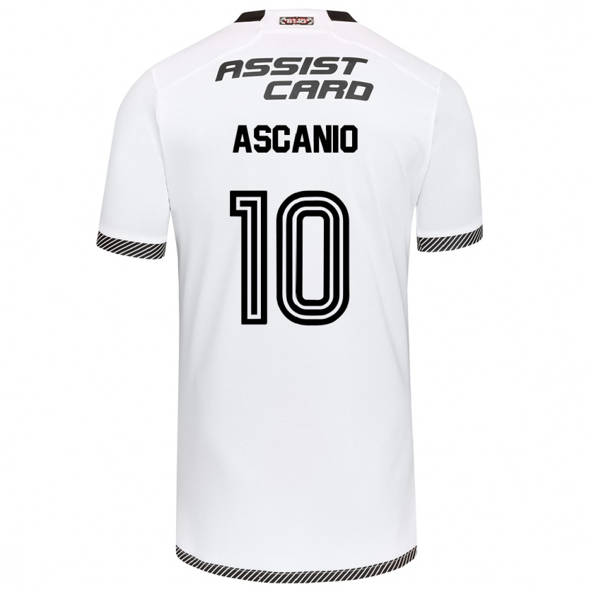 Niño Fútbol Camiseta Yusmery Ascanio #10 Blanco Negro 1ª Equipación 2024/25