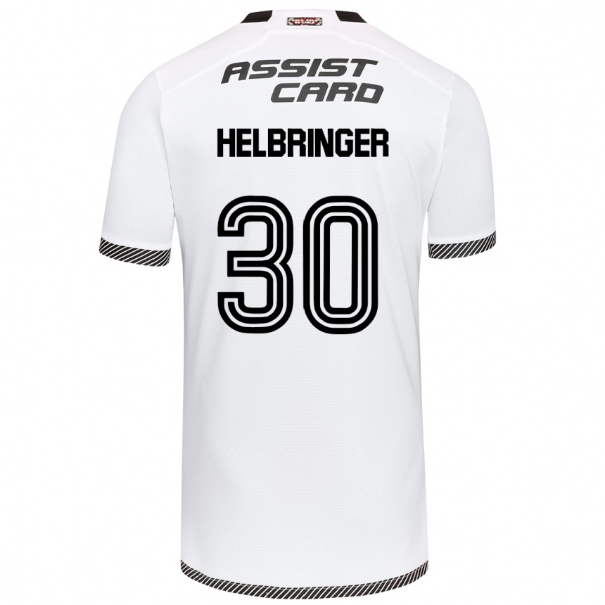 Niño Fútbol Camiseta Aixa Helbringer #30 Blanco Negro 1ª Equipación 2024/25