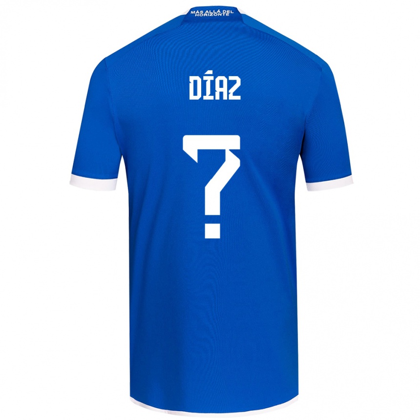 Niño Fútbol Camiseta Antonio Díaz #0 Azul Blanco 1ª Equipación 2024/25