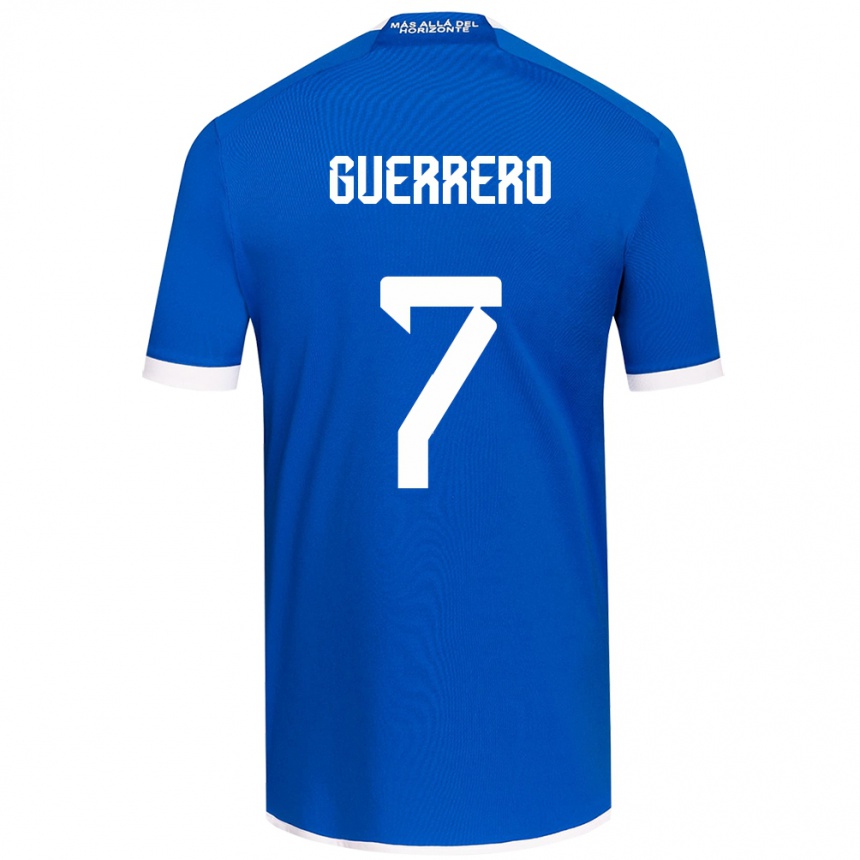 Niño Fútbol Camiseta Maximiliano Guerrero #7 Azul Blanco 1ª Equipación 2024/25