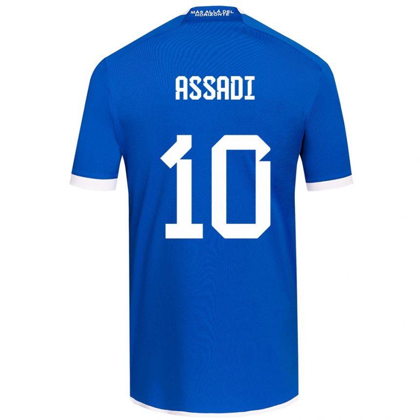 Niño Fútbol Camiseta Lucas Assadi #10 Azul Blanco 1ª Equipación 2024/25