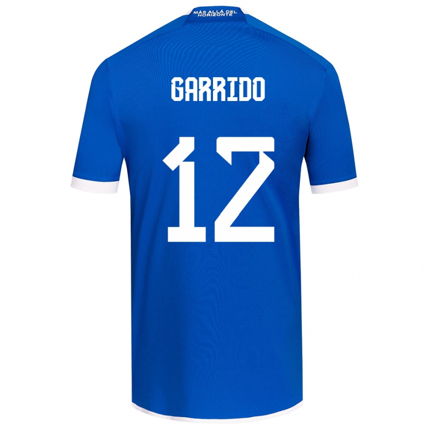 Niño Fútbol Camiseta Pedro Garrido #12 Azul Blanco 1ª Equipación 2024/25