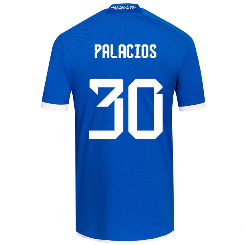 Niño Fútbol Camiseta Cristian Palacios #30 Azul Blanco 1ª Equipación 2024/25