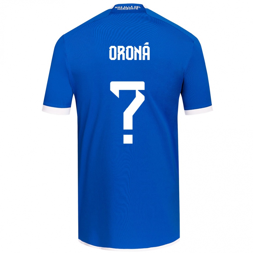 Niño Fútbol Camiseta Marco Oroná #0 Azul Blanco 1ª Equipación 2024/25