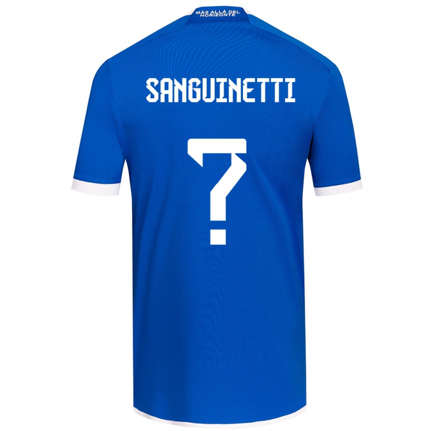 Niño Fútbol Camiseta Fernando Osorio Sanguinetti #0 Azul Blanco 1ª Equipación 2024/25