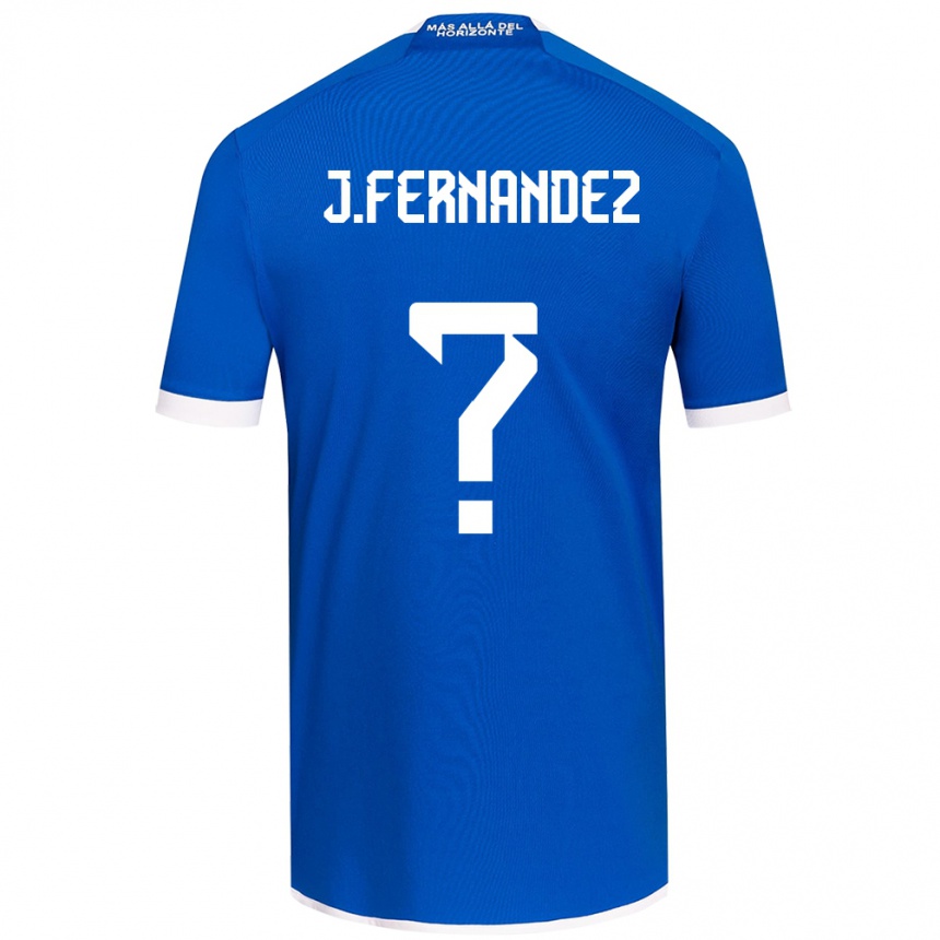 Niño Fútbol Camiseta José Matías Fernández #0 Azul Blanco 1ª Equipación 2024/25