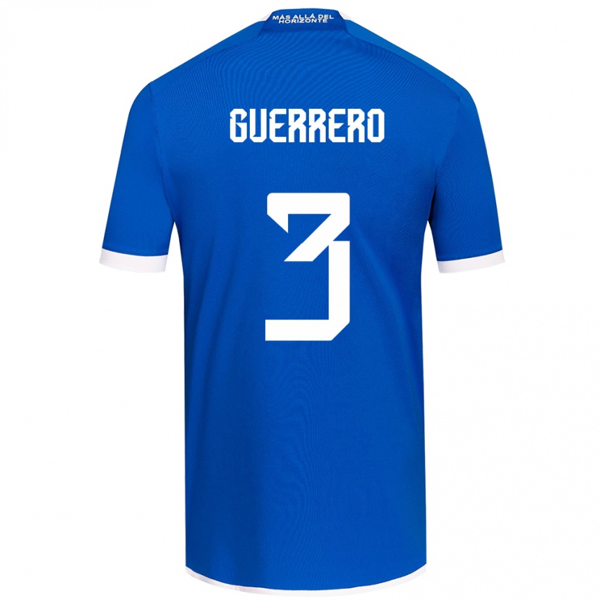 Niño Fútbol Camiseta Carla Guerrero #3 Azul Blanco 1ª Equipación 2024/25