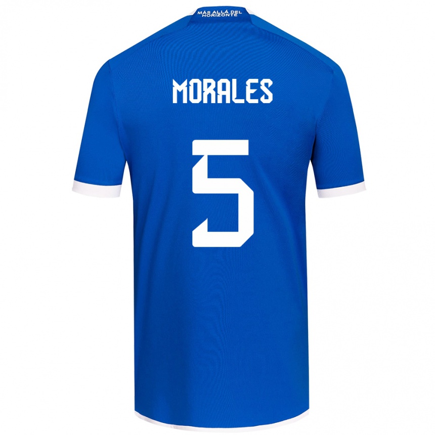 Niño Fútbol Camiseta Mariana Morales #5 Azul Blanco 1ª Equipación 2024/25