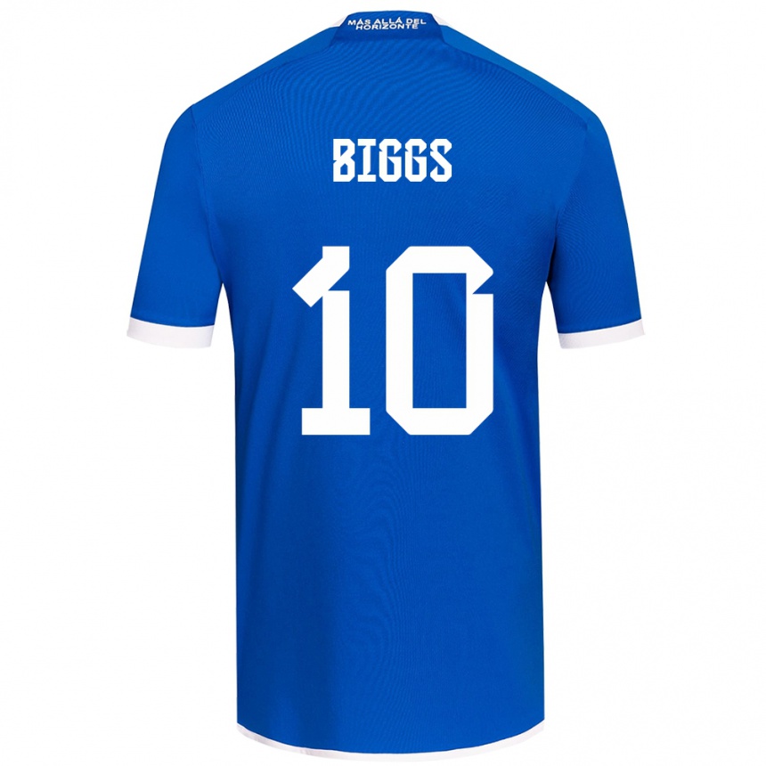 Niño Fútbol Camiseta Nicole Denise Fajre Biggs #10 Azul Blanco 1ª Equipación 2024/25