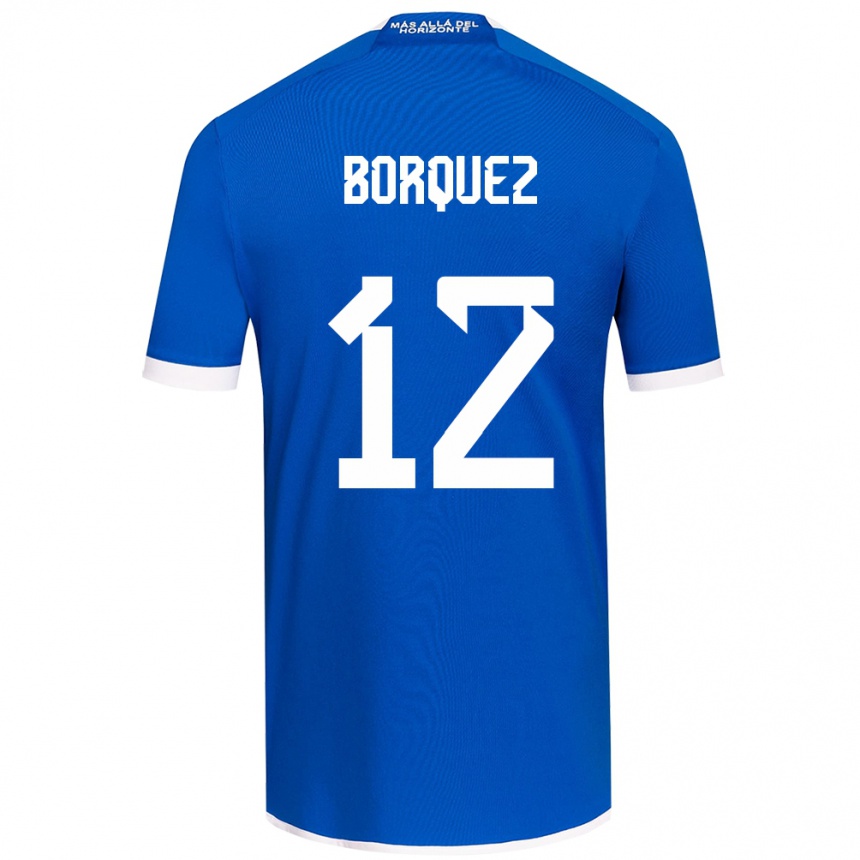 Niño Fútbol Camiseta Gabriela Bórquez #12 Azul Blanco 1ª Equipación 2024/25