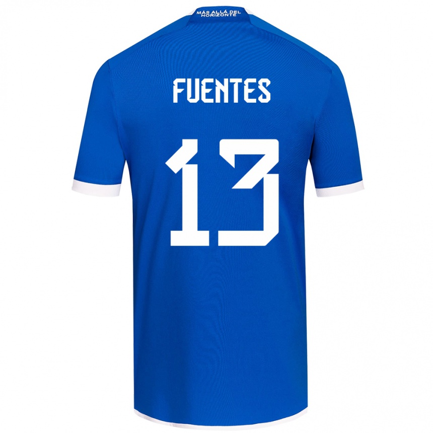 Niño Fútbol Camiseta Karen Fuentes #13 Azul Blanco 1ª Equipación 2024/25