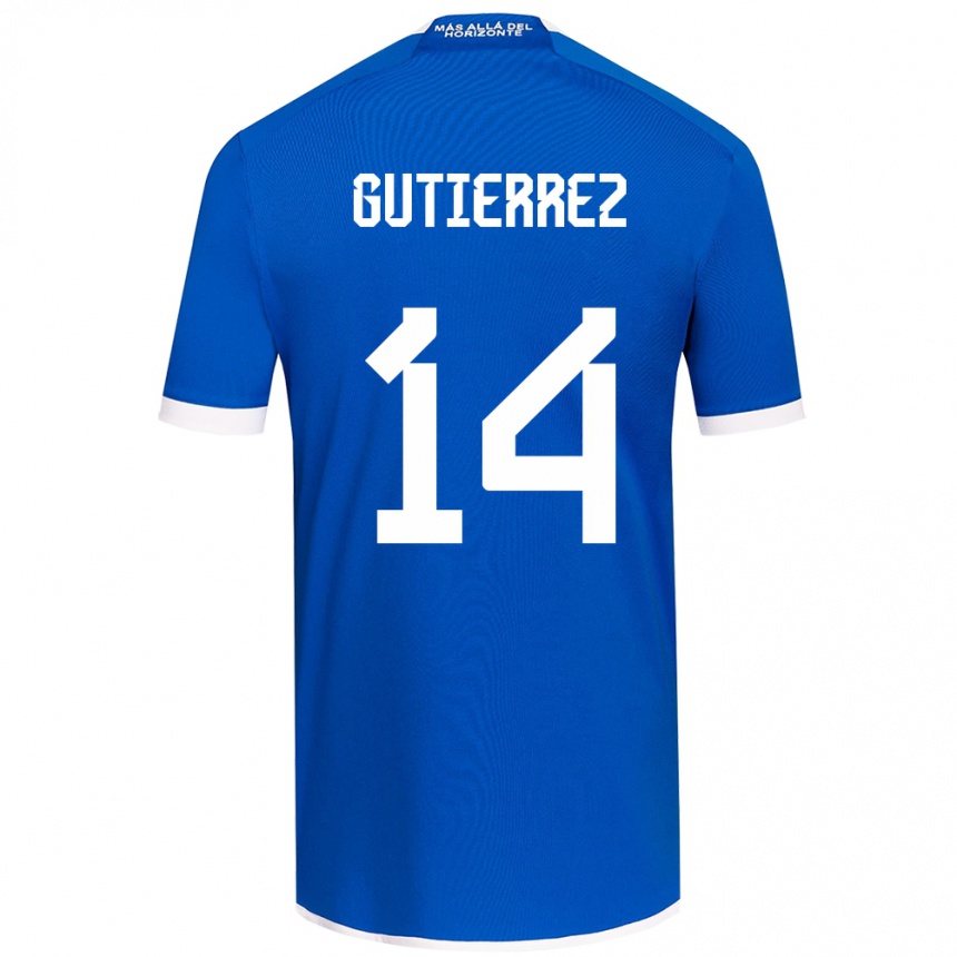 Niño Fútbol Camiseta Ana Gutiérrez #14 Azul Blanco 1ª Equipación 2024/25