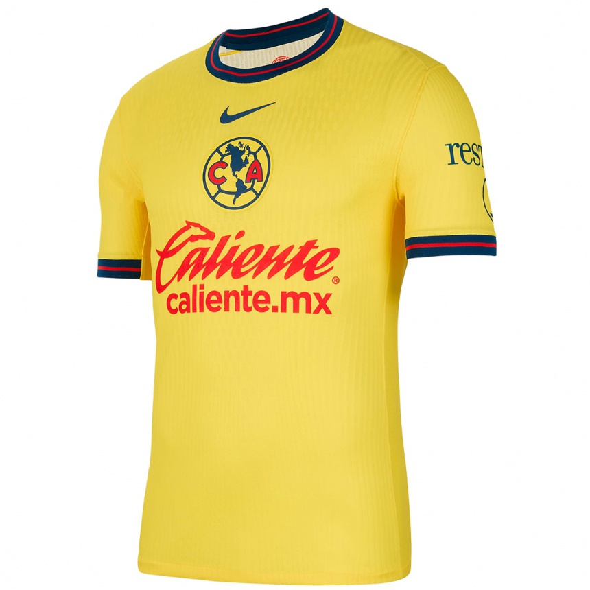 Niño Fútbol Camiseta Santiago Camarena #237 Amarillo Azul 1ª Equipación 2024/25