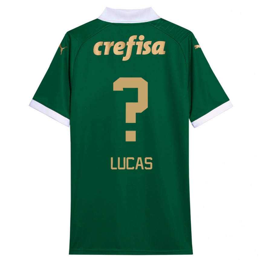 Niño Fútbol Camiseta André Lucas #0 Verde Blanco 1ª Equipación 2024/25