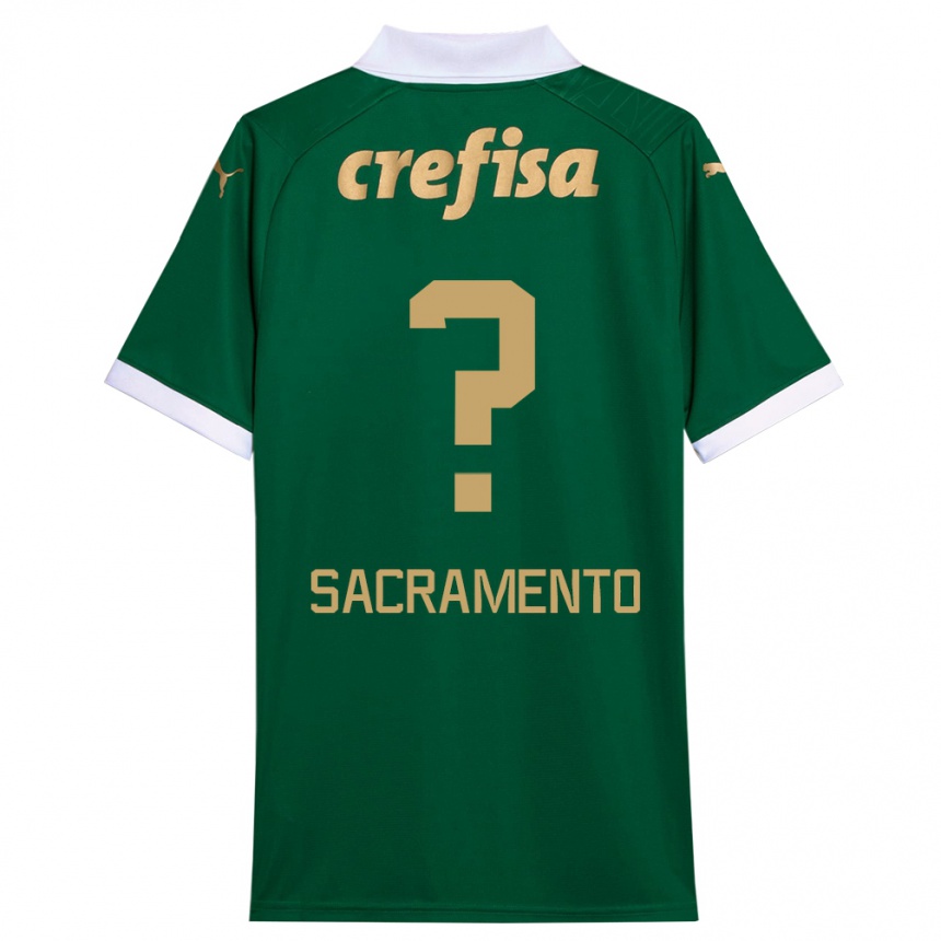 Niño Fútbol Camiseta Wendell Sacramento #0 Verde Blanco 1ª Equipación 2024/25