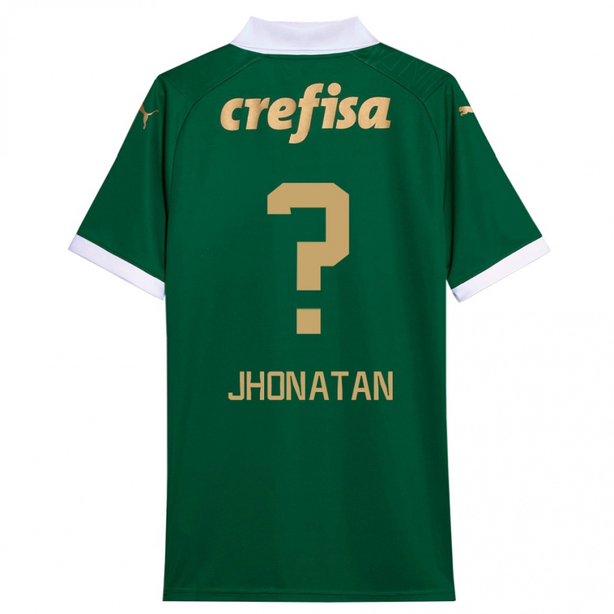 Niño Fútbol Camiseta Jhonatan #0 Verde Blanco 1ª Equipación 2024/25