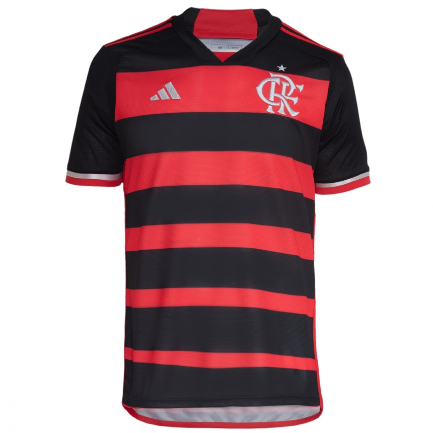 Niño Fútbol Camiseta Matias Vina #17 Negro Rojo 1ª Equipación 2024/25