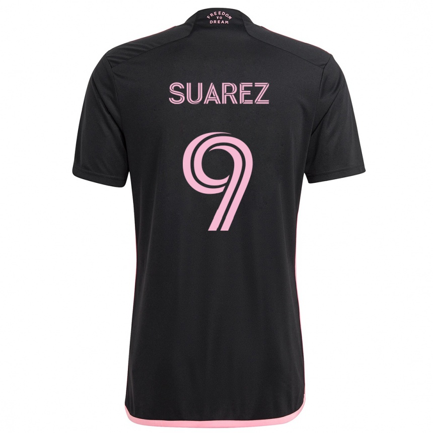 Niño Fútbol Camiseta Luis Suárez #9 Negro 2ª Equipación 2024/25