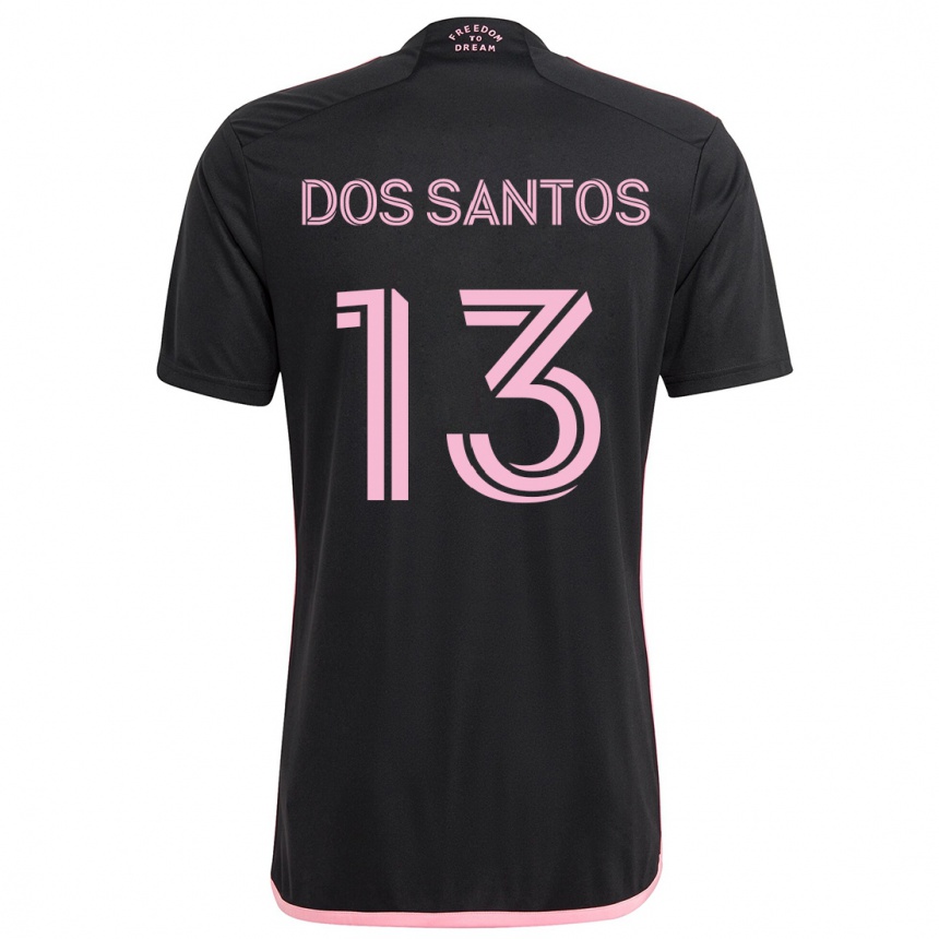 Niño Fútbol Camiseta Cj Dos Santos #13 Negro 2ª Equipación 2024/25